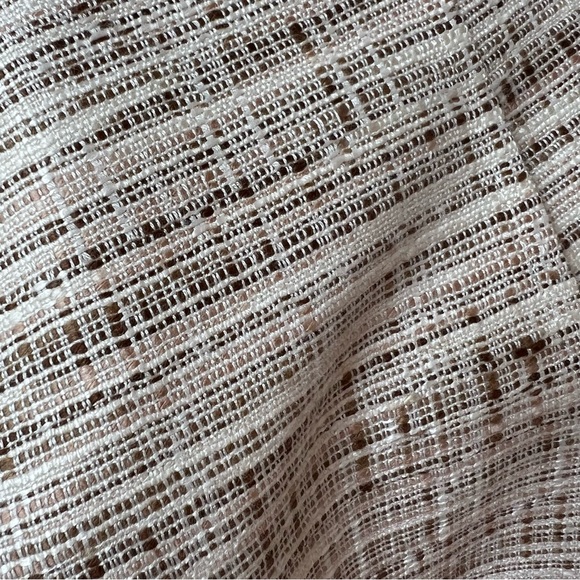 ⭐️ Liz Claiborne Suits Open Tweed Blazer Brown Ivory Size 8P - Picture 6 of 13